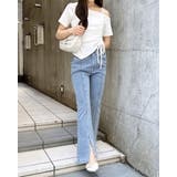メタル付フロントスリットハイウエストフレアパンツ | INGNI | 詳細画像22