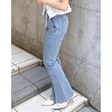 メタル付フロントスリットハイウエストフレアパンツ | INGNI | 詳細画像20