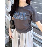 デニム貼付サイドギャザーT | INGNI | 詳細画像1