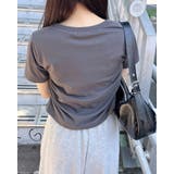 デニム貼付サイドギャザーT | INGNI | 詳細画像7