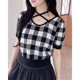 クロスチョーカーチェック柄ニット | INGNI  | 詳細画像9 