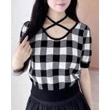 クロスチョーカーチェック柄ニット | INGNI  | 詳細画像7 