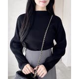 クロ | 12Gボトルネックリブニット | INGNI 