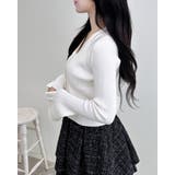 12Gフレアスリーブリブニットカーディガン | INGNI  | 詳細画像7 