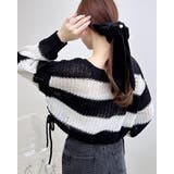 ドロストモヘアボーダーニット | INGNI  | 詳細画像4 