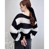 ドロストモヘアボーダーニット | INGNI  | 詳細画像3 