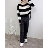 ドロストモヘアボーダーニット | INGNI  | 詳細画像2 