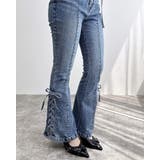 センターシームレースアップフレアデニムパンツ | INGNI | 詳細画像6