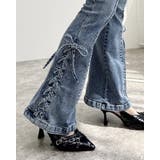 センターシームレースアップフレアデニムパンツ | INGNI | 詳細画像5