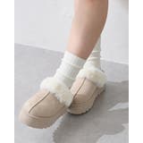 ベージュ | 厚底ムートンサンダル | INGNI 