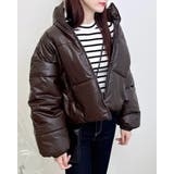 ブラウン | フェイクレザーエコダウン | INGNI 