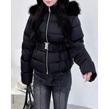 ショート丈ベルト付ファー付エコダウン | INGNI  | 詳細画像3 