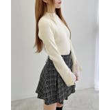 バックレースアップツイードタックフレアスカート | INGNI  | 詳細画像7 