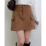 キャメル | スエードカーゴミニスカート | INGNI 