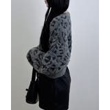 7Gショート丈ヒョウ柄JQフェザーニット | INGNI | 詳細画像8