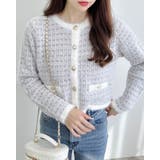 5Gフェザーツイードニットカーディガン | INGNI | 詳細画像1