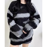 7Gマーブル柄シャギーニット | INGNI  | 詳細画像1 