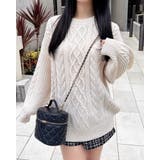 5G Backベロアリボンケーブルチュニックニット | INGNI | 詳細画像6