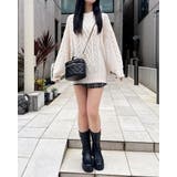 5G Backベロアリボンケーブルチュニックニット | INGNI | 詳細画像2