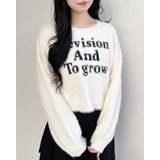 7Gショート丈フェザー3段ロゴニット | INGNI  | 詳細画像1 