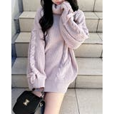 5Gタートルネックルーズチュニックニット | INGNI  | 詳細画像3 