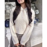 7Gケーブルヘンリーネックニットパーカー | INGNI  | 詳細画像7 