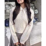 7Gケーブルヘンリーネックニットパーカー | INGNI  | 詳細画像1 