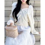 12G肩リボン装飾付ニットCD | INGNI  | 詳細画像1 