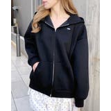 クロ | 胸プレート付ダンボールダブルZIPパーカー | INGNI 