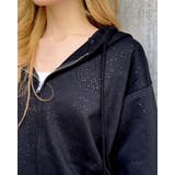 ラメ裏毛胸ロゴZIPパーカー | INGNI  | 詳細画像10 