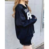 ナンバリング裏毛ダブルZIPパーカー | INGNI  | 詳細画像9 