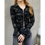 クロ | ムラ染め衿ZIPトップス | INGNI