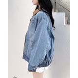 衿異素材FZIPデニムジャケット | INGNI  | 詳細画像5 