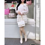 裏毛肩リボン胸ロゴワンショルTOPs | INGNI  | 詳細画像2 