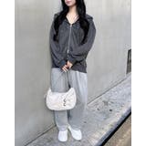 ムラ染め貼付ロゴZIPパーカー | INGNI  | 詳細画像7 