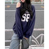 コン | 肩ベルト付ナンバリング裏毛TOPs | INGNI