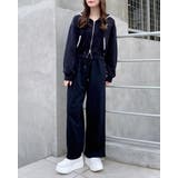 レース付胸ロゴ裏毛ショートZIPパーカー | INGNI  | 詳細画像6 