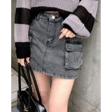 グレー | デニムカーゴミニスカパン | INGNI 