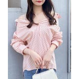 2wayオフショルストライプ柄SH | INGNI  | 詳細画像1 