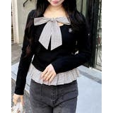 クロ | チェックリボンレイヤードTOPs | INGNI 