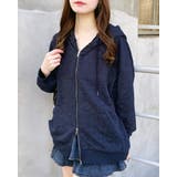 コン | ムラ染め貼付ロゴZIPパーカー | INGNI 