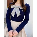 コン | チェックリボンレイヤードTOPs | INGNI 