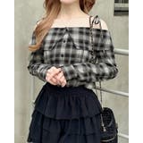 クロ/チェック | オフショルチェックシャツ | INGNI 