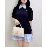 コン/レースシロ | シャツドッキングミニ裏毛TOPs | INGNI