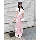 ライトピンク | サイドレースラメミニ裏毛PT | INGNI