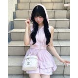 ライトピンク | ラメ裏毛ZIPパーカー+スカート/セットアップ | INGNI