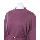 12Gミラノリブサッシュ付モックネックチュニックニット | INGNI  | 詳細画像12 