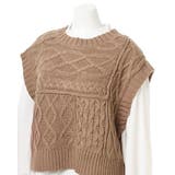 パッチワークケーブルベスト+SH SET | INGNI  | 詳細画像20 