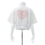 ハーフジップバック貼付ハートミニ裏毛トップス | INGNI | 詳細画像4