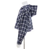 フードチェック柄ショートシャツ | INGNI | 詳細画像3